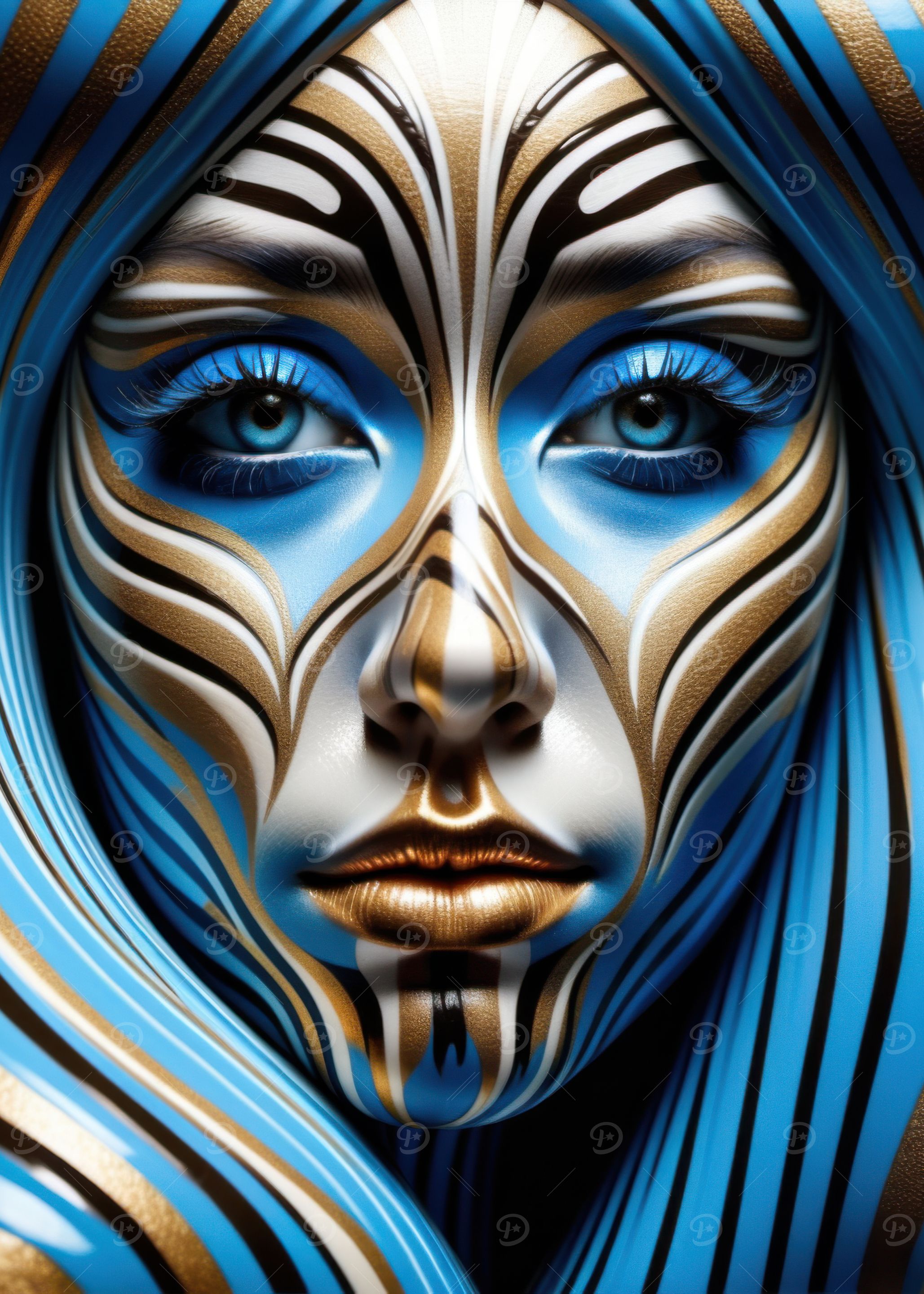 Abstract Face Art