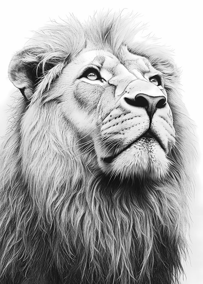 Majestic Lion Portrait