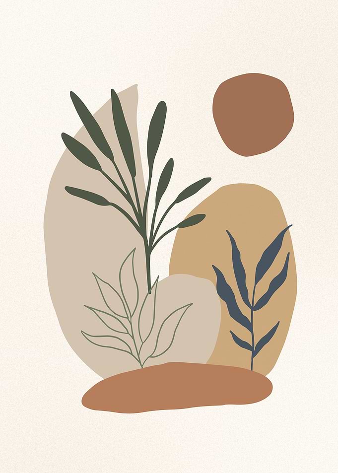 Abstract Botanical Art Print