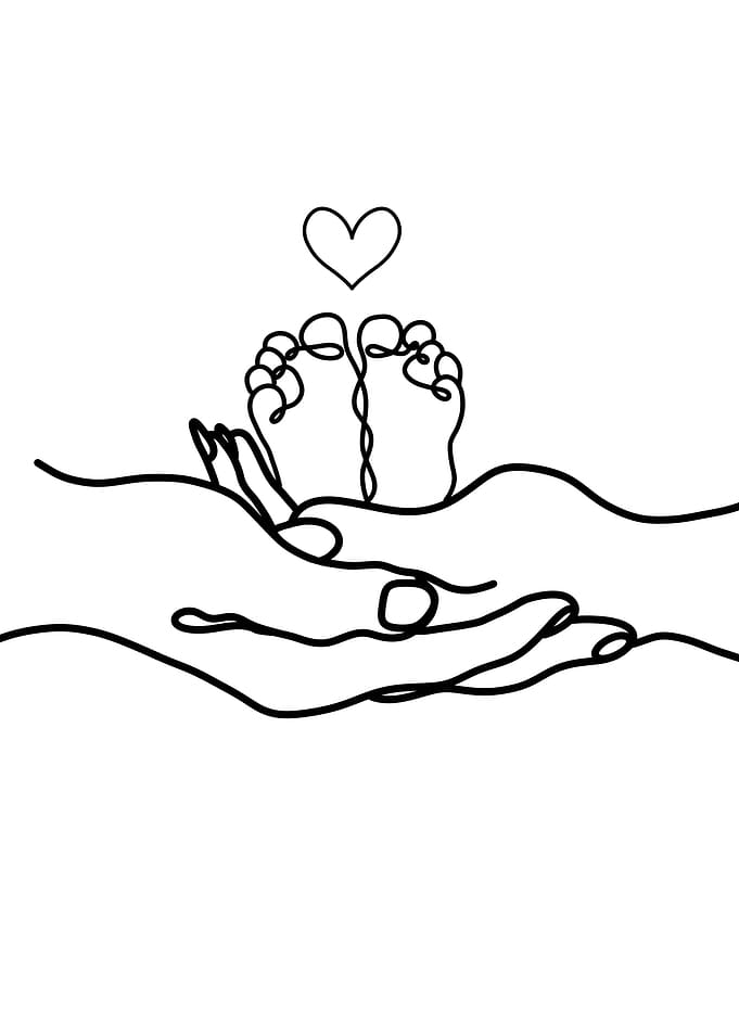 Baby Feet in Hands