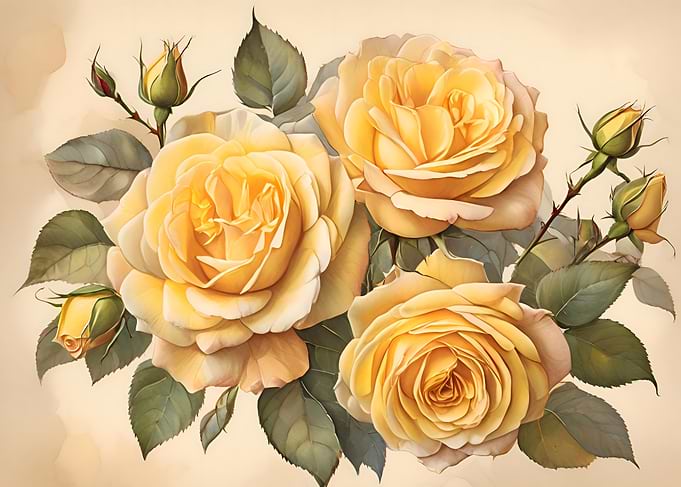 Yellow Rose Bouquet