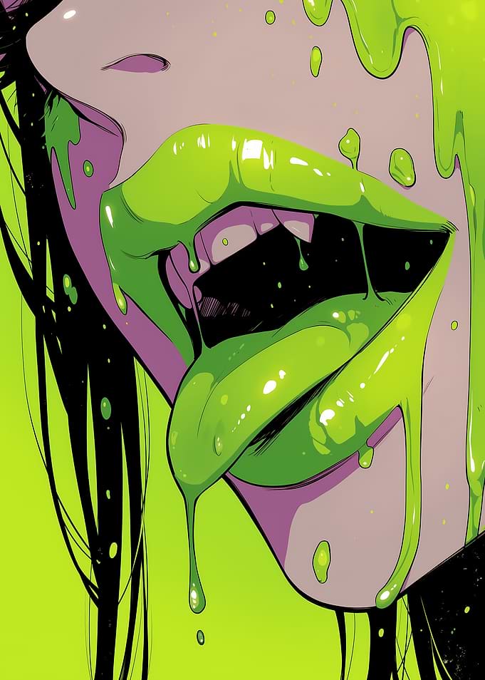 Green Slime Mouth