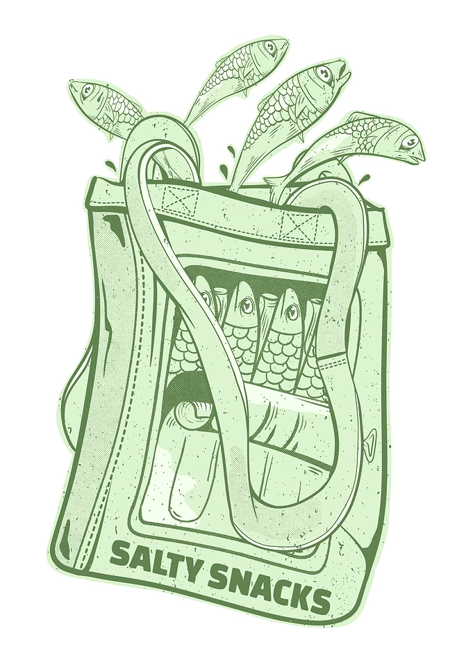 Salty Snacks Fish Bag SARDINES