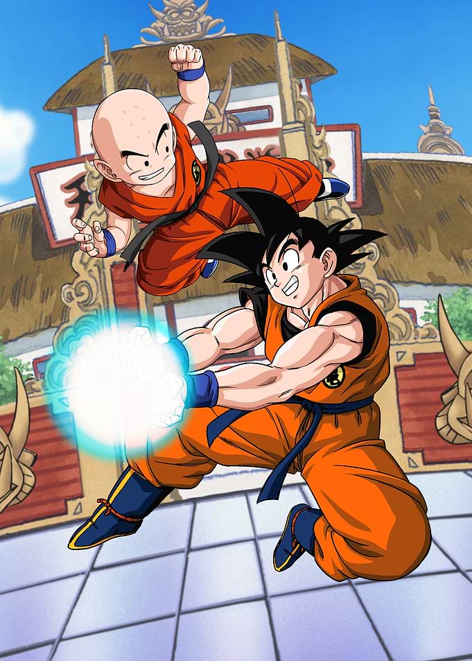 Goku and Krillin