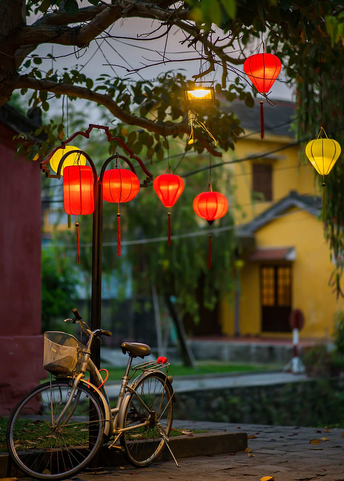 Lantern Lit Bicycle