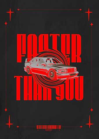 Faster Than You Car Poster