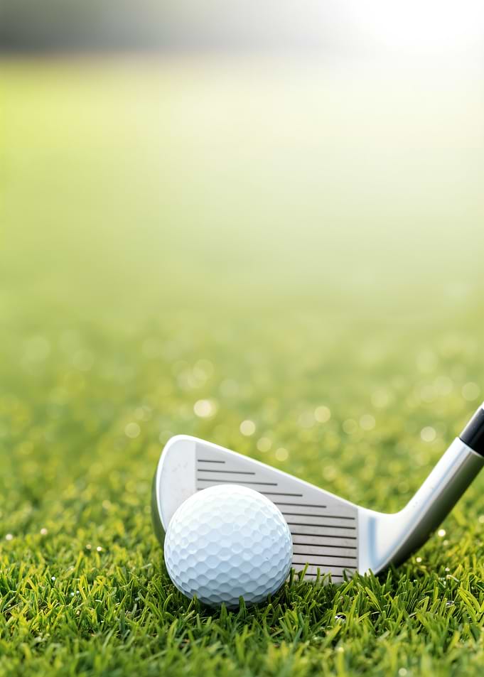 Golf Ball and Iron