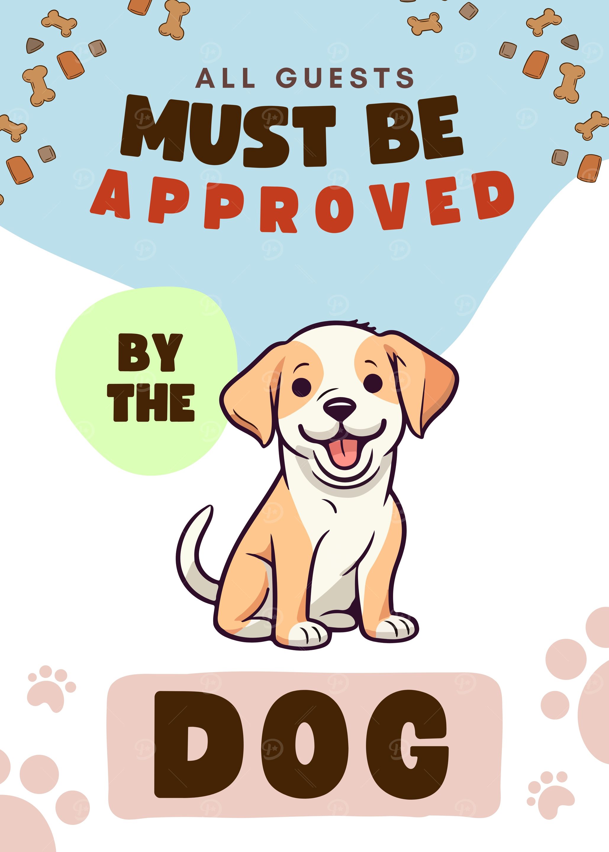 Dog Approved Guests Funny Dog Lover