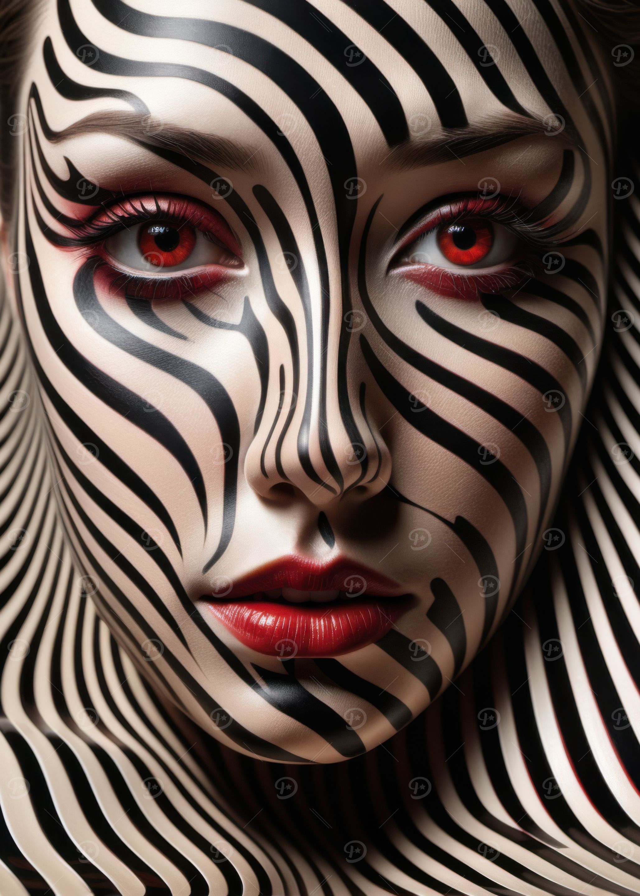 Zebra Makeup
