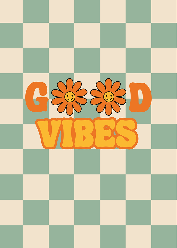 Good Vibes Checkerboard