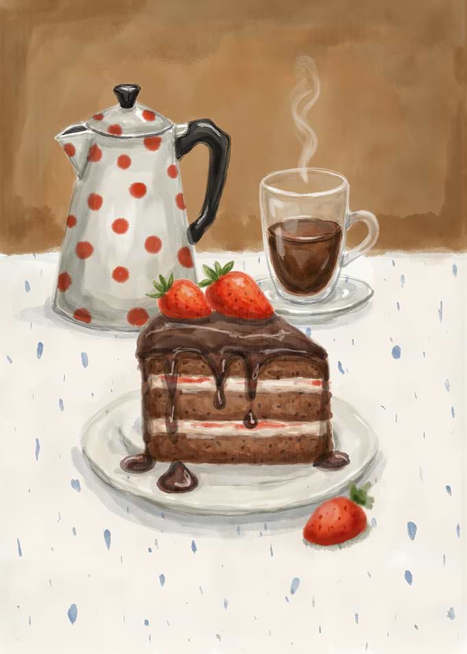 Chocolate Cake with Coffee