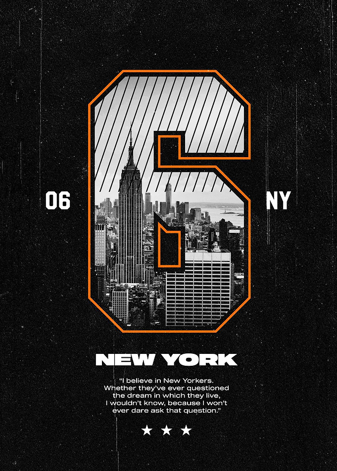 New York City Skyline Poster
