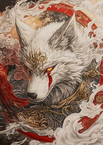 Mystic White Wolf