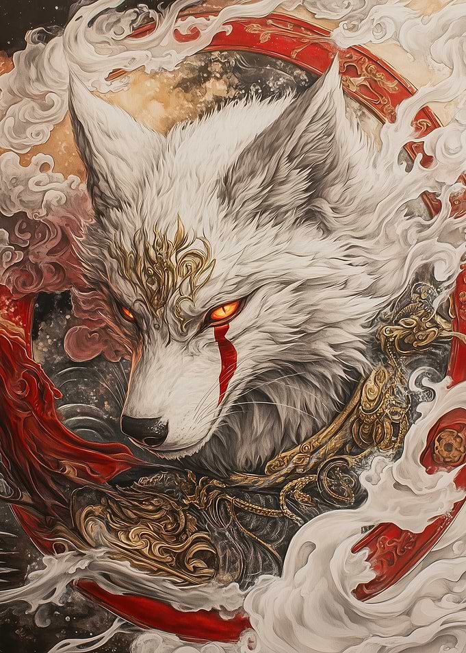 Mystic White Wolf