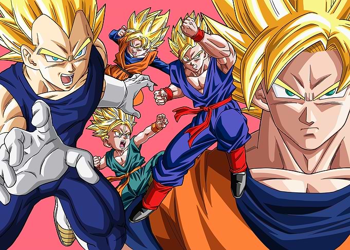 Vegeta and Goku