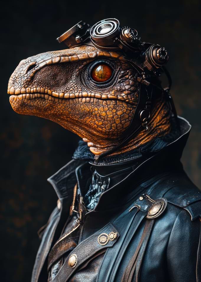 Cool Steampunk Dinosaur