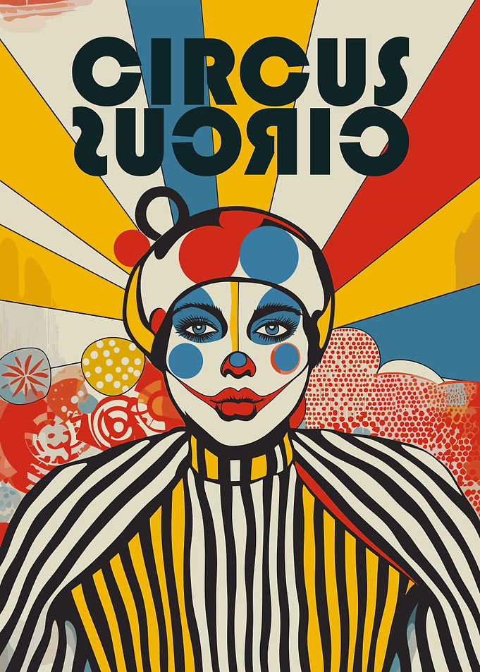 Circus Circus Clown Poster