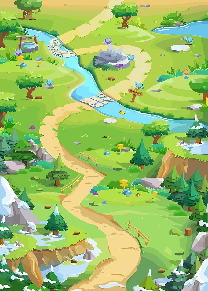 Fantasy Game Map
