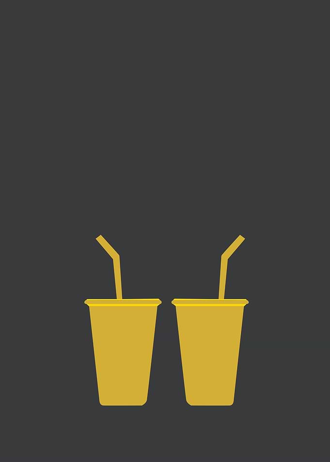 Two Drinks Minimalist