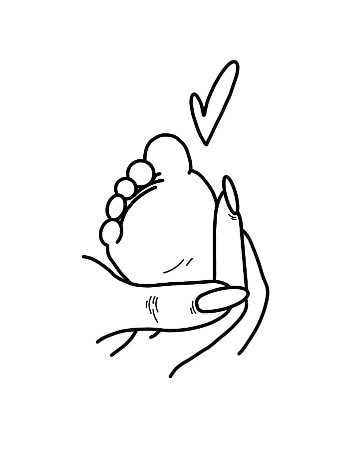 Baby Foot in Hand