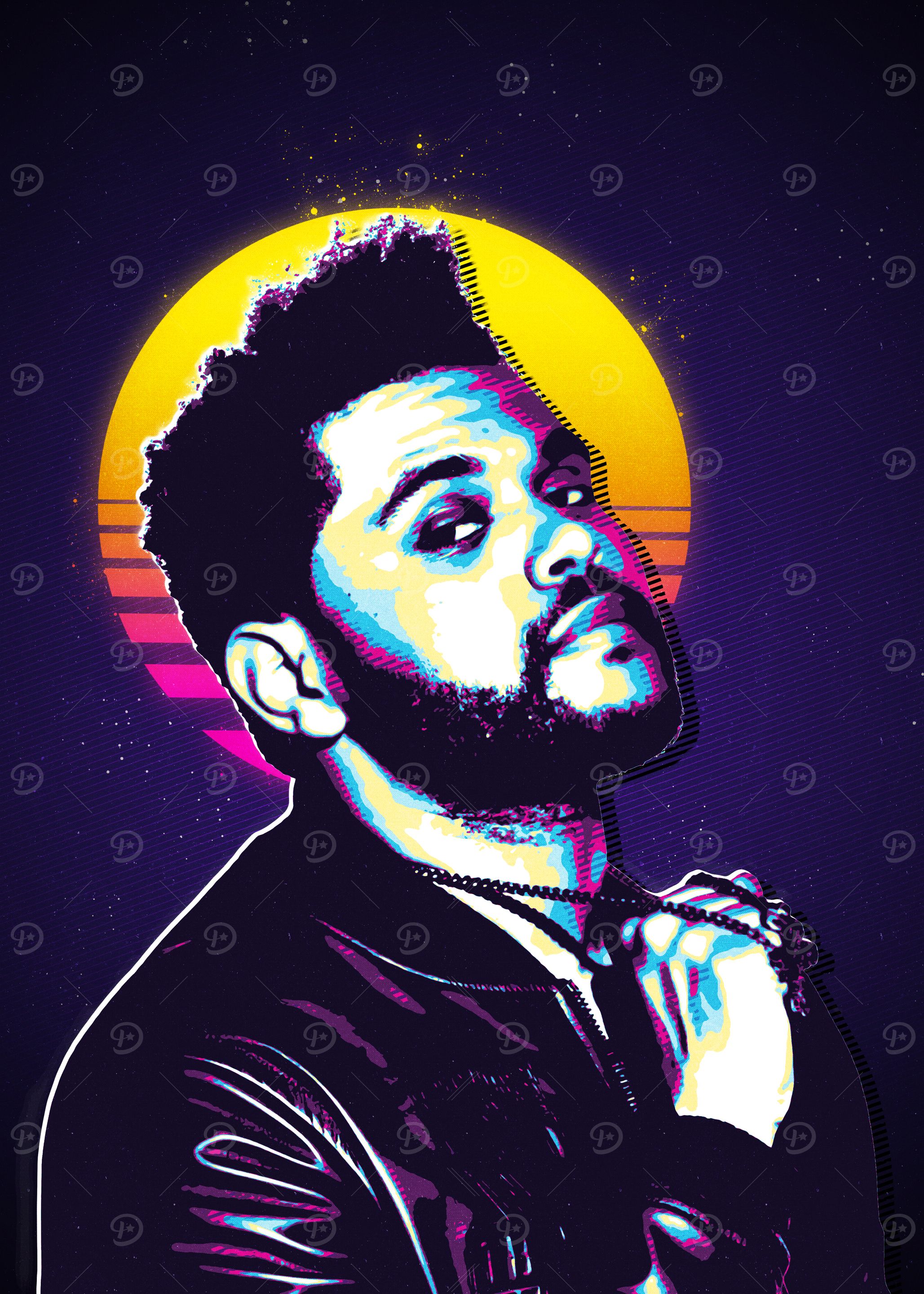 The Weeknd Retro Art