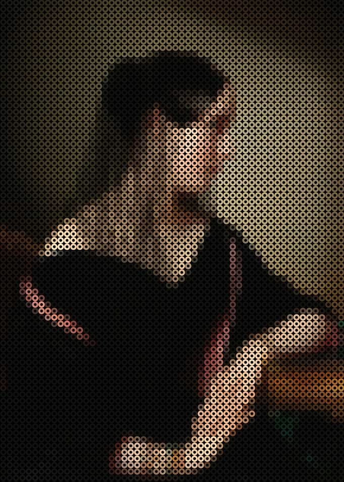 Woman in Black Dress