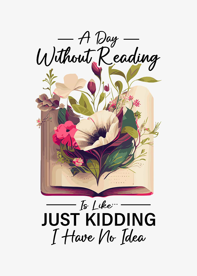 Reading Quote with Flowers