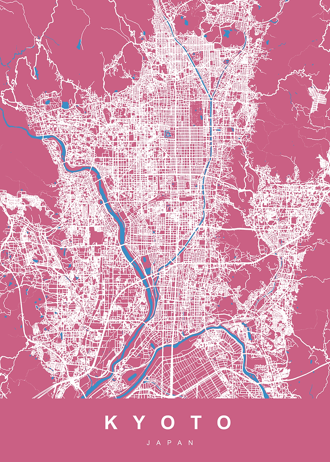 Kyoto City Map Japan
