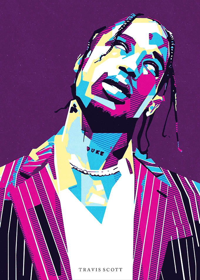 Travis Scott Pop Art