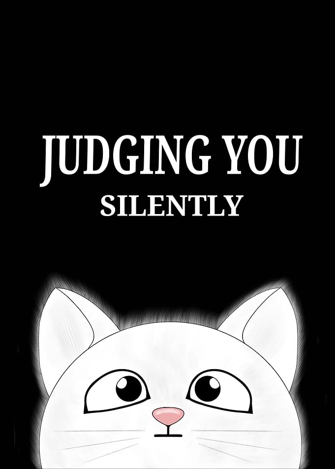 Judging You Silently Cat
