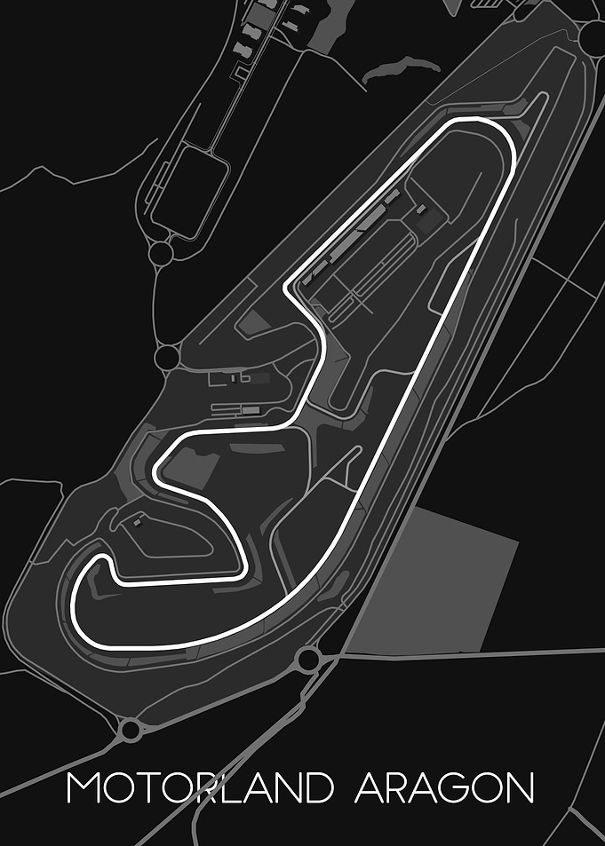 Motorland Aragon Track Map