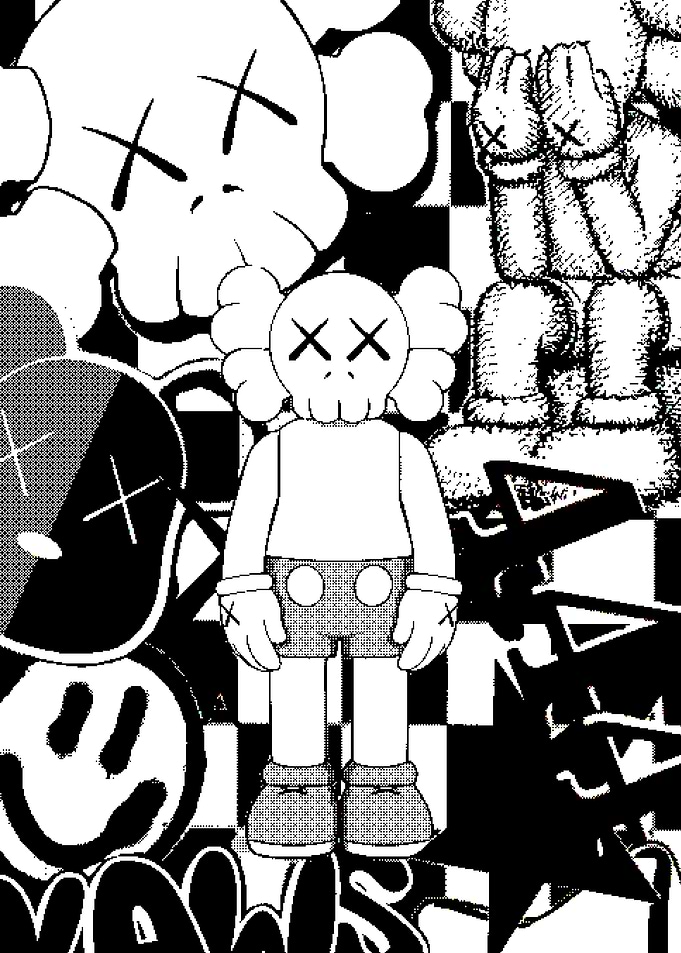 KAWS BLACKWHITE