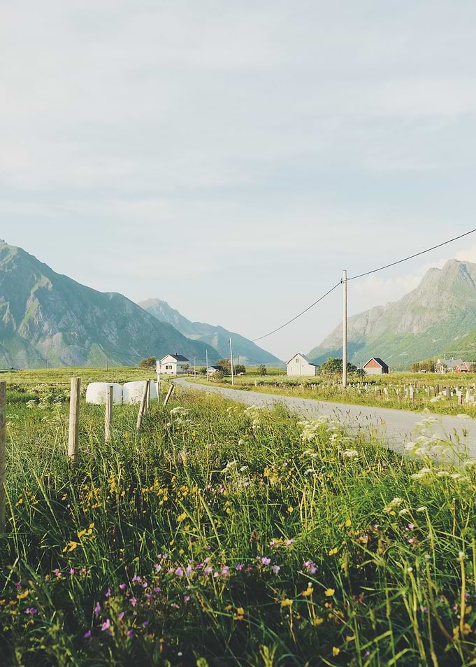 Country Road in Mountains