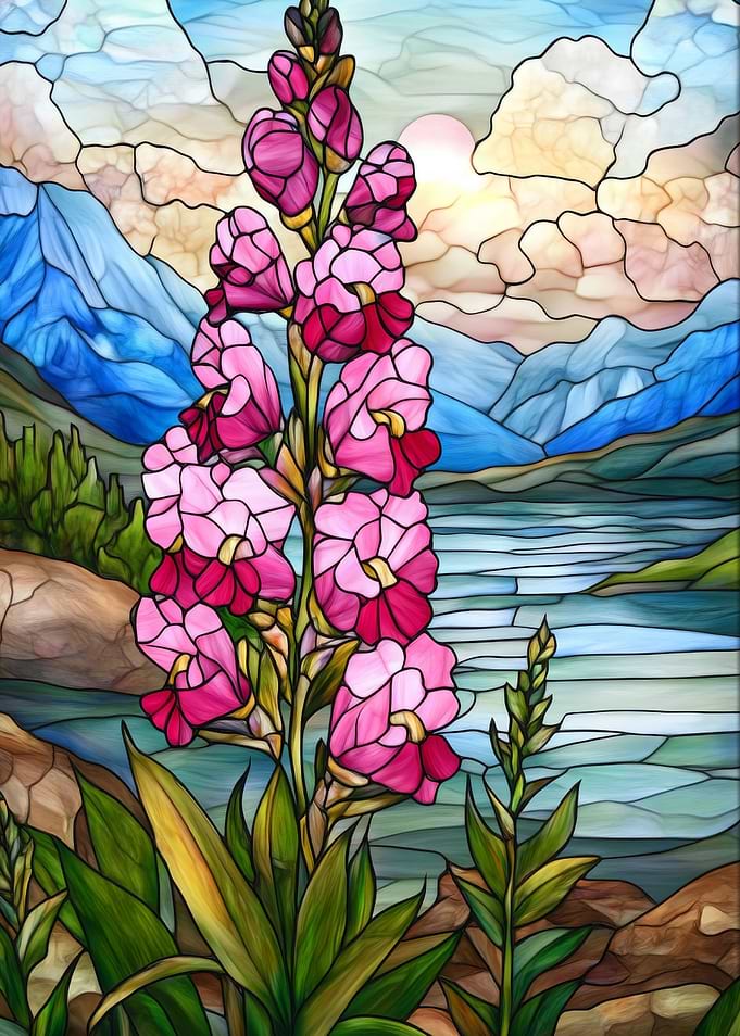 Stained Glass Flowers