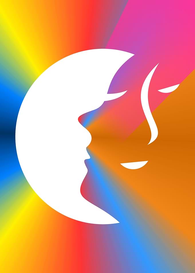 Abstract Face Silhouette