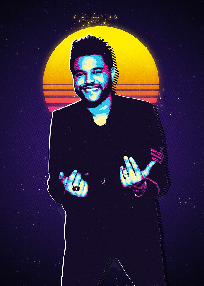 The Weeknd Retro Art