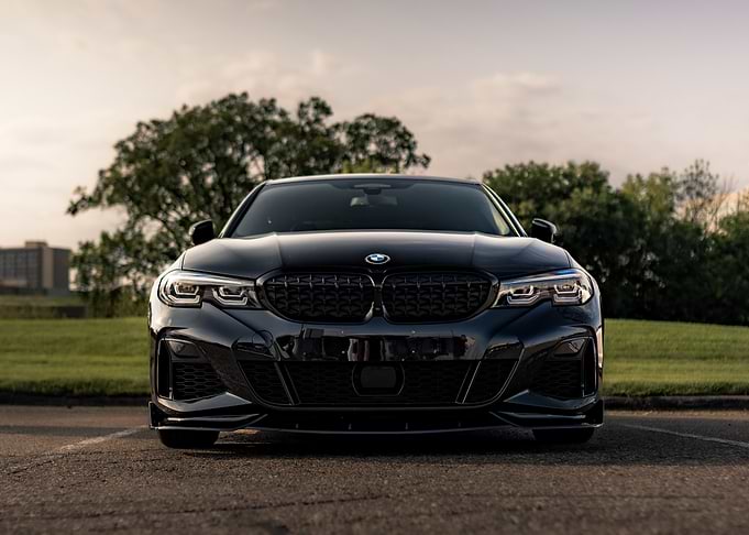 Black BMW Sedan