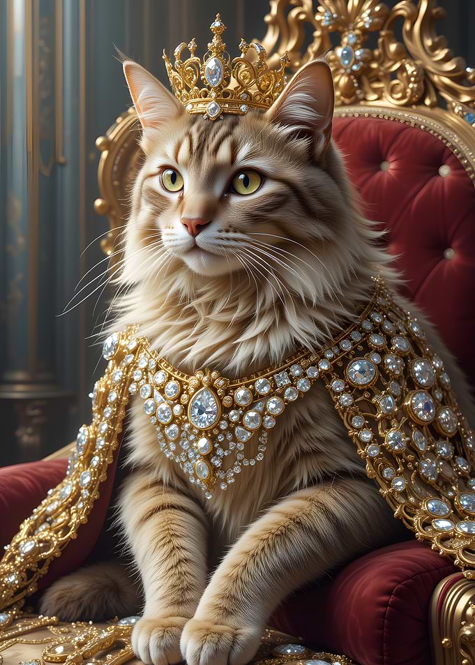 Royal Cat Portrait