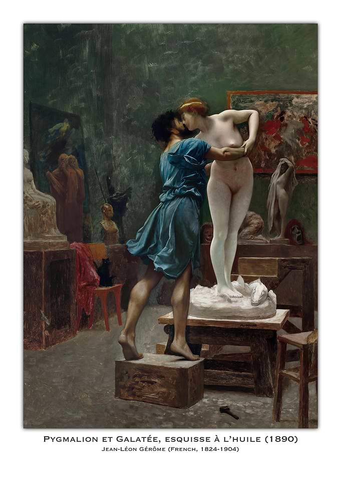 Pygmalion and Galatea Painting
