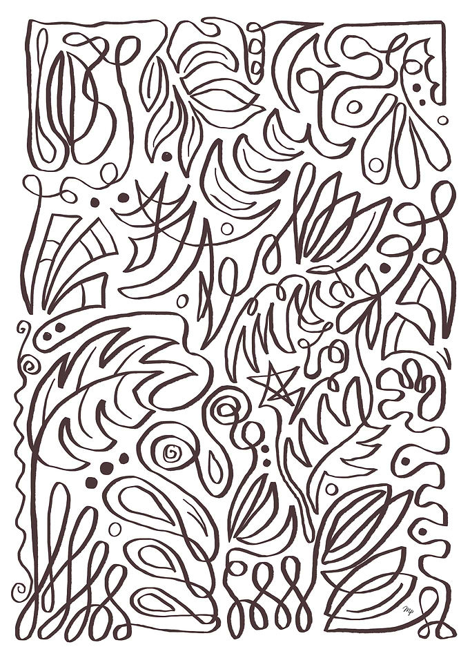 Abstract Doodle Set One
