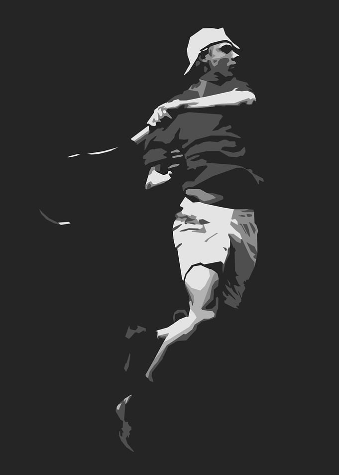Tennis Player Silhouette