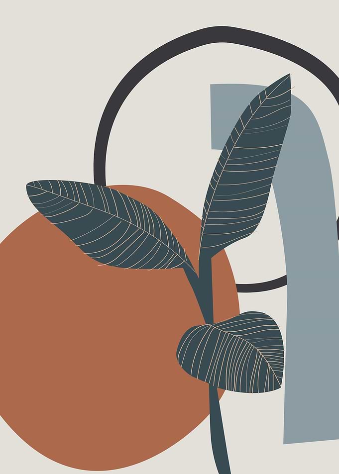 Abstract Plant Art