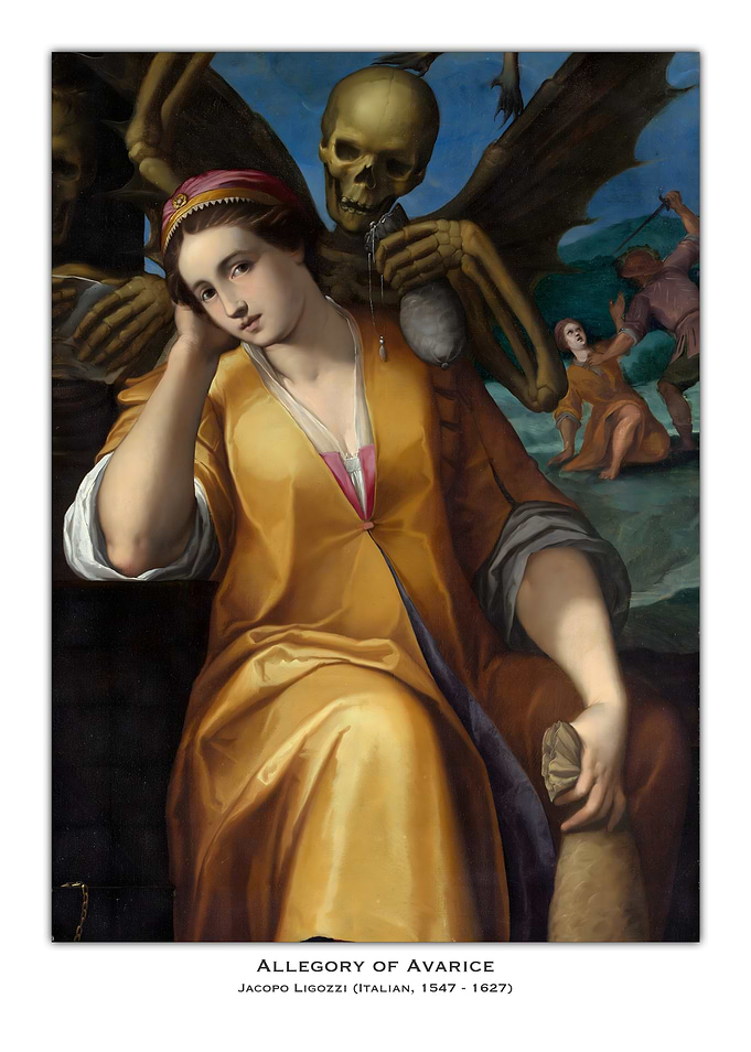Allegory of Avarice Painting