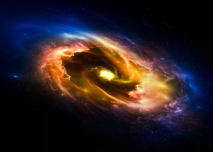 Spiral Galaxy in Space