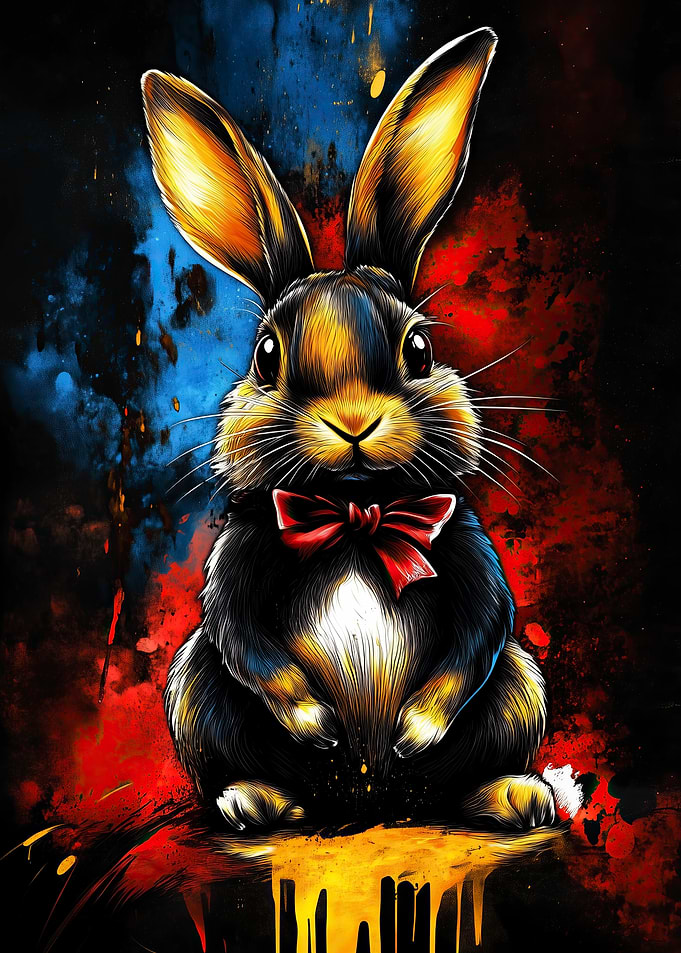 Rabbit with Bow Tie