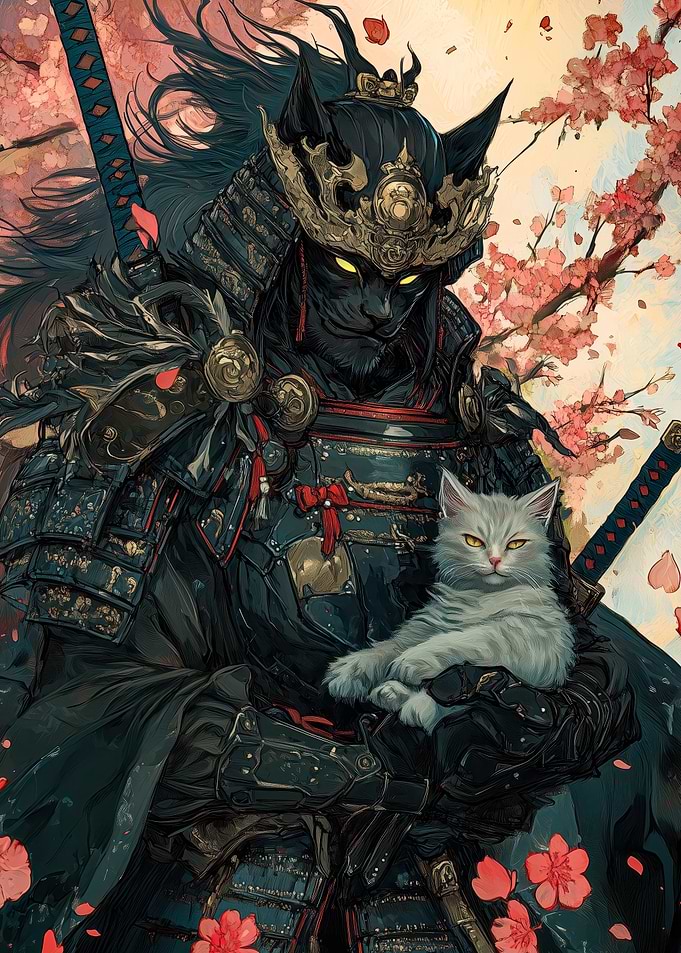 Feline Samurai Lord