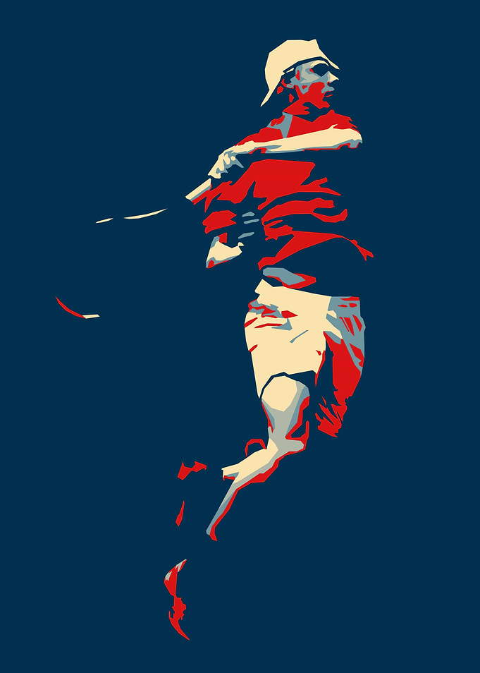 Tennis Player Silhouette