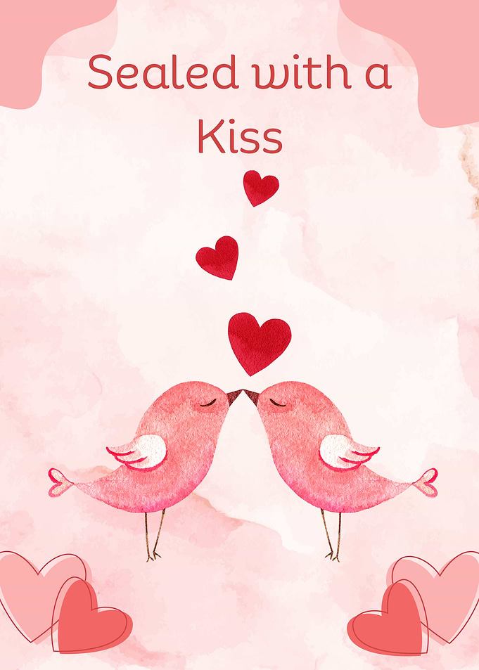 Love Birds Kiss
