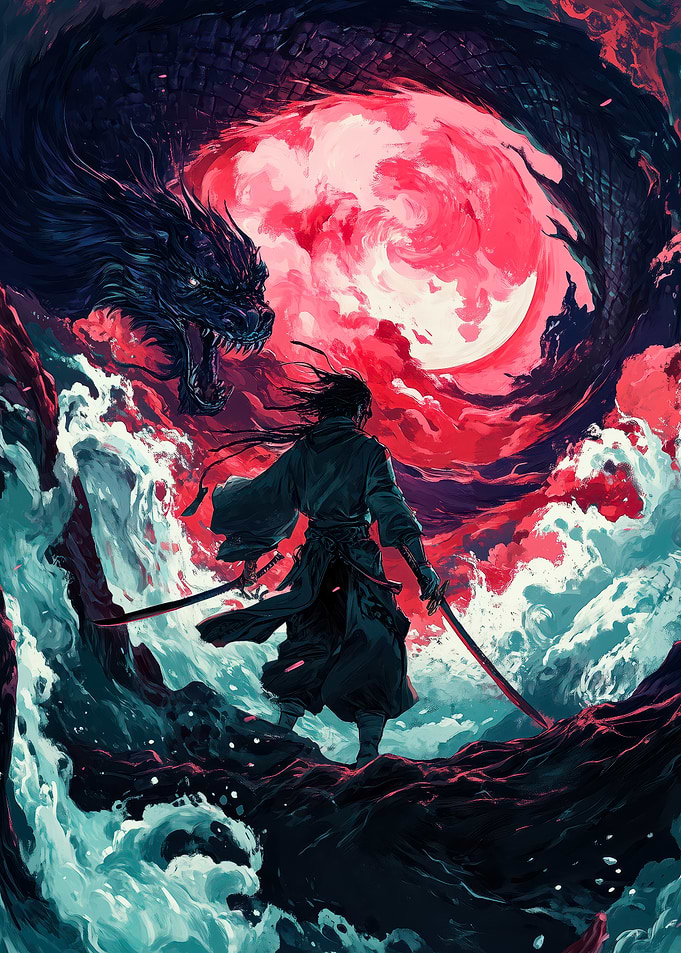 Samurai vs Dragon
