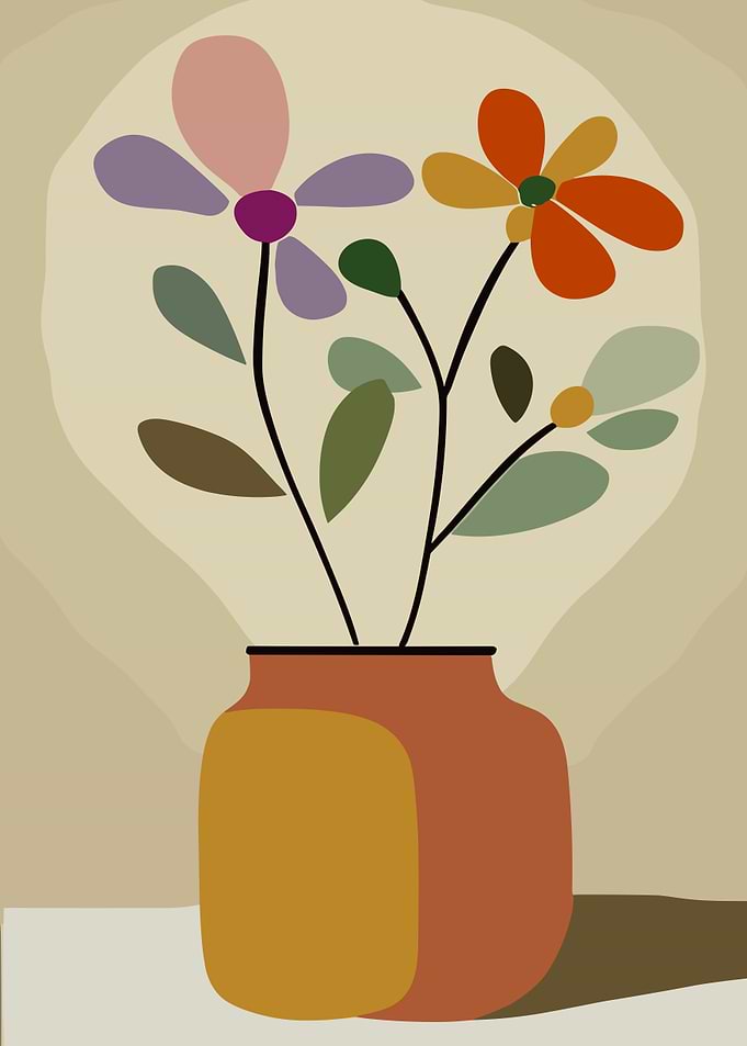 Abstract Minimal Flower Vase